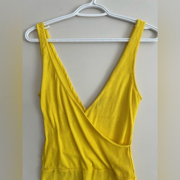 Zara Trafaluc Yellow Front Cross Bodysuit - Picture 3 of 14